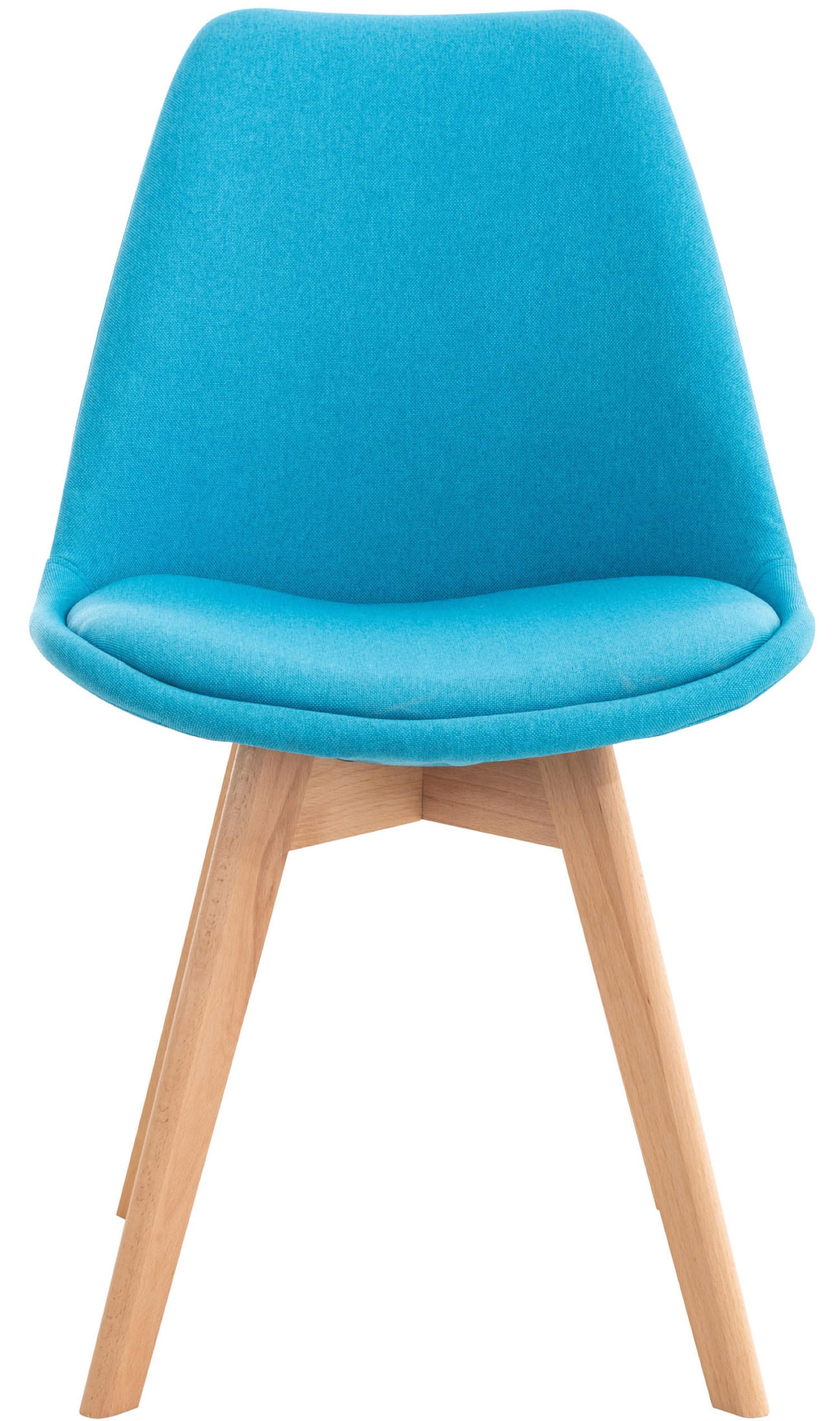 ESSZIMMERSTUHL Lines, Stoff türkis - Türkis/Naturfarben, Holz/Textil (49/83/50cm) - TPFLiving