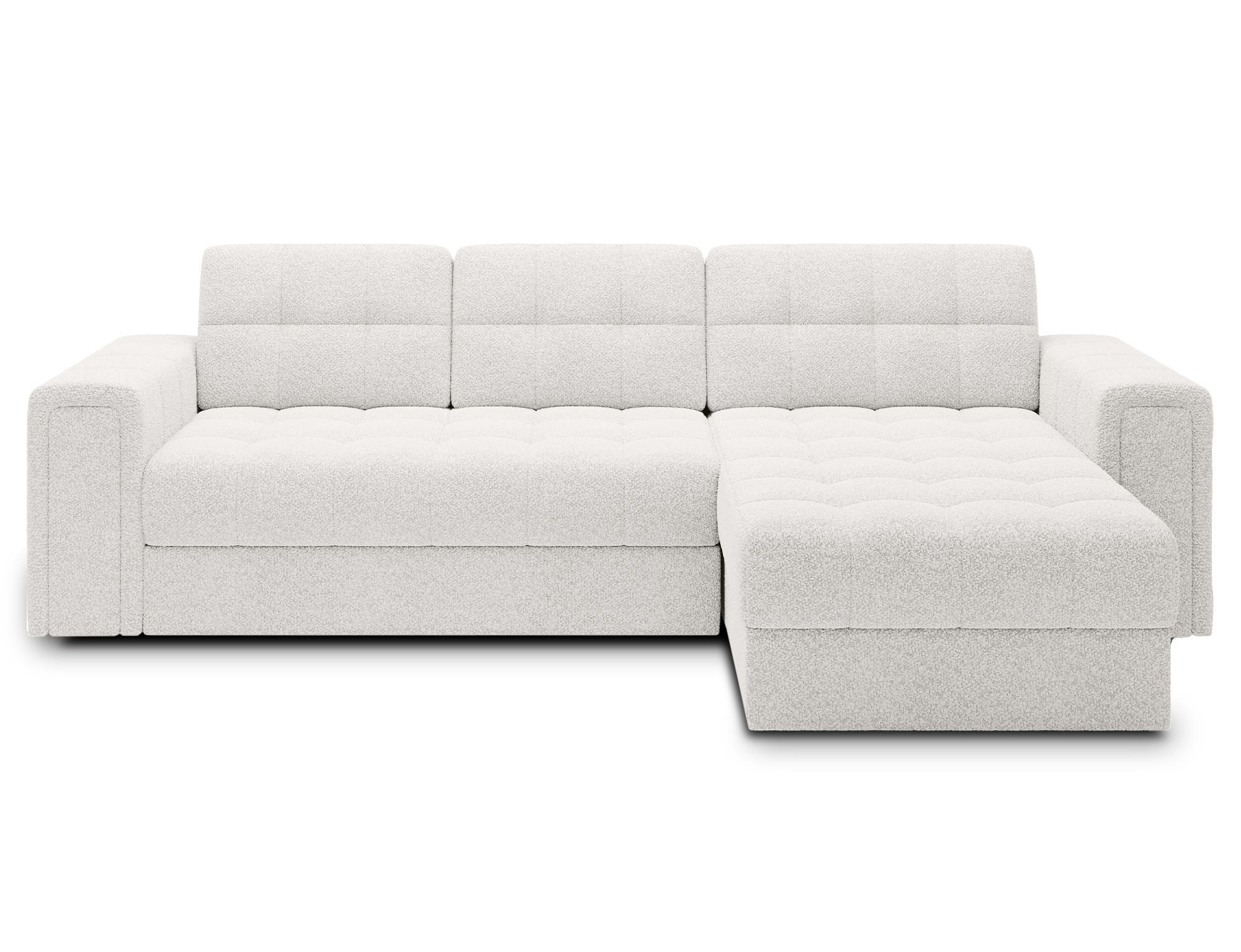 ECKSOFA BLENDI - Weiß (Royal 01) - Weiß, Holzwerkstoff (260/150cm) - Möblo
