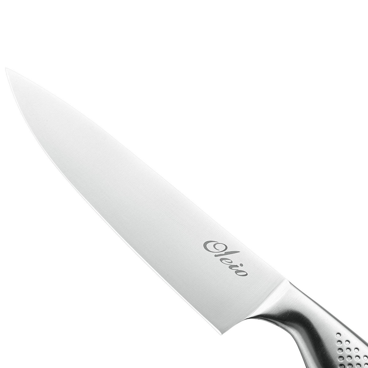 MESSERBLOCK-SET 5-TEILIG - Akaziefarben, Holz/Metall (1/1/1cm) - Oleio