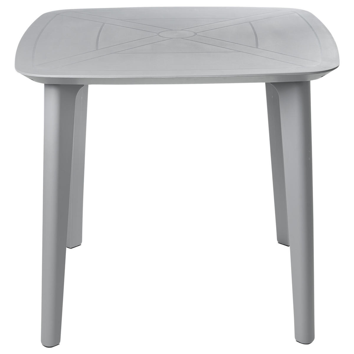 GARTENTISCH 86/86 cm Grau Sorico - Grau, Kunststoff (86/86/77cm) - Beliani