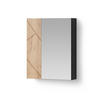 SPIEGELSCHRANK Ronco Anthrazit/Goldkraft Eiche 60 x 75 cm - Anthrazit/Eiche Wotan, Holzwerkstoff (60/75/17.2cm) - Livinity®