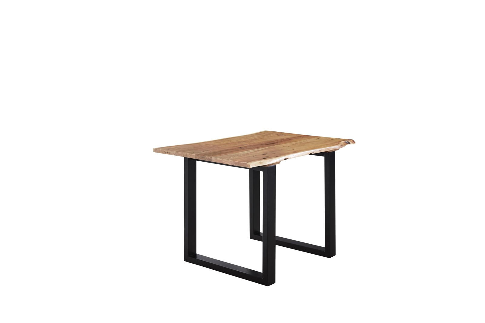 ESSTISCH LUBIN - Beige/Schwarz, Holz/Metall (80/140/77cm) - SAM