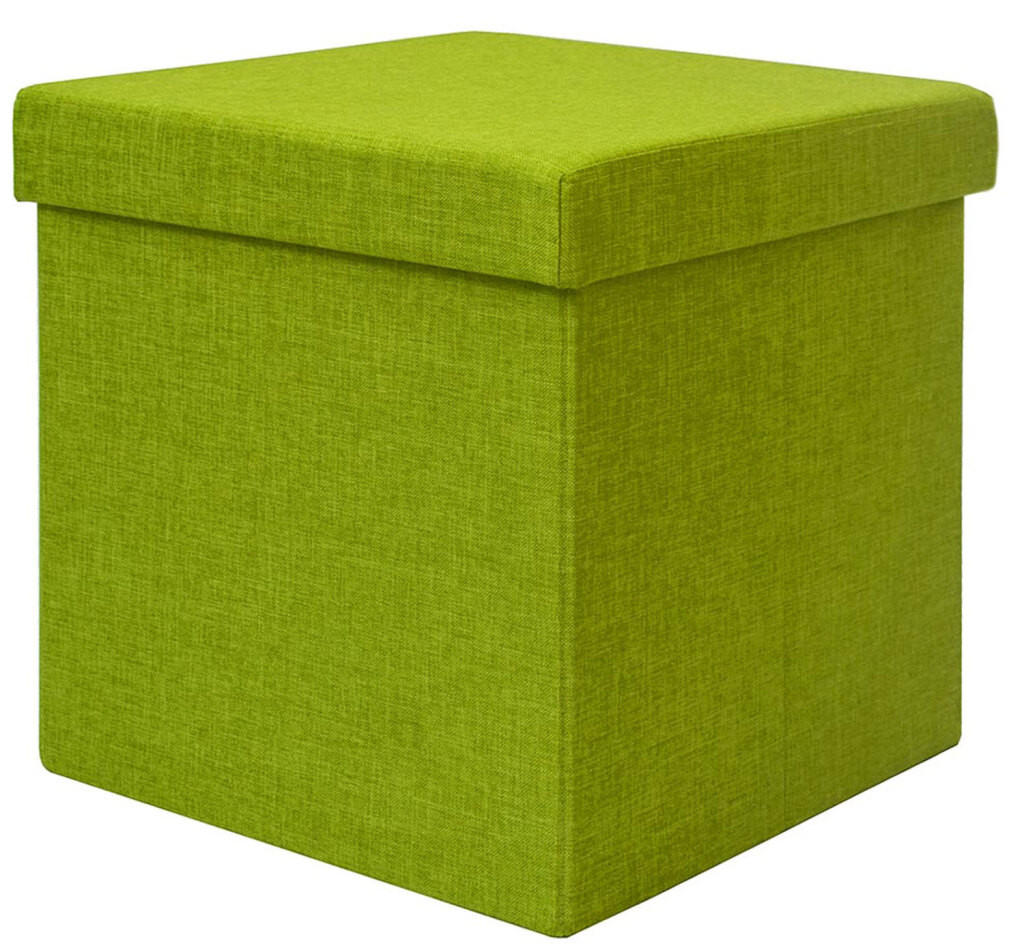 SITZWÜRFEL 38/38 cm, Faltbar 42 Liter Grün - Grün, Kunststoff (38/38/38cm) - Dunedesign