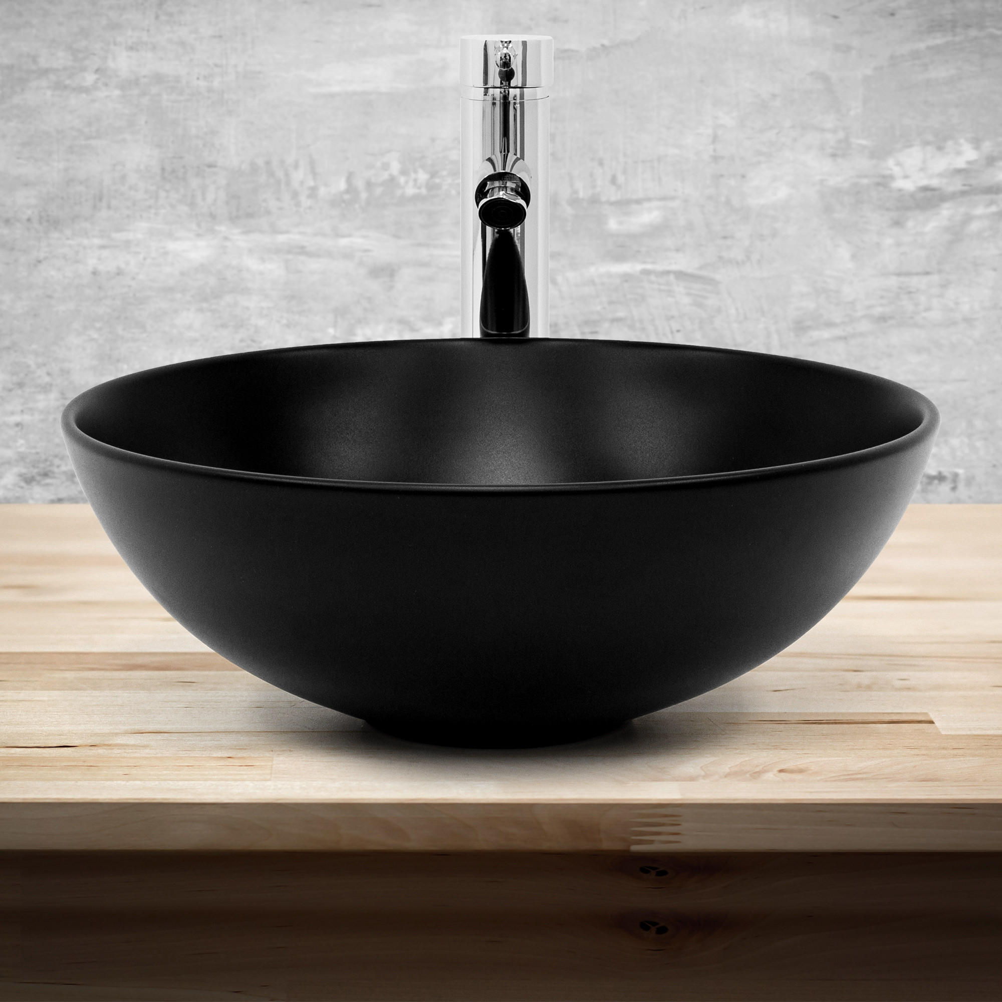 WASCHBECKEN - Schwarz, Keramik (40/14.5/40cm) - ML-DESIGN