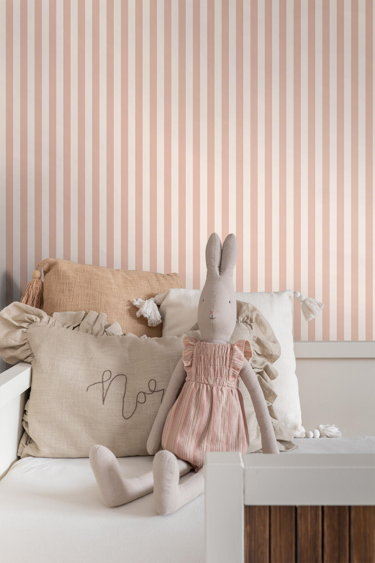 TAPETE Streifen 53 cm x 10.05 m - Terracotta, Papier (53/1000cm) - ESTAhome