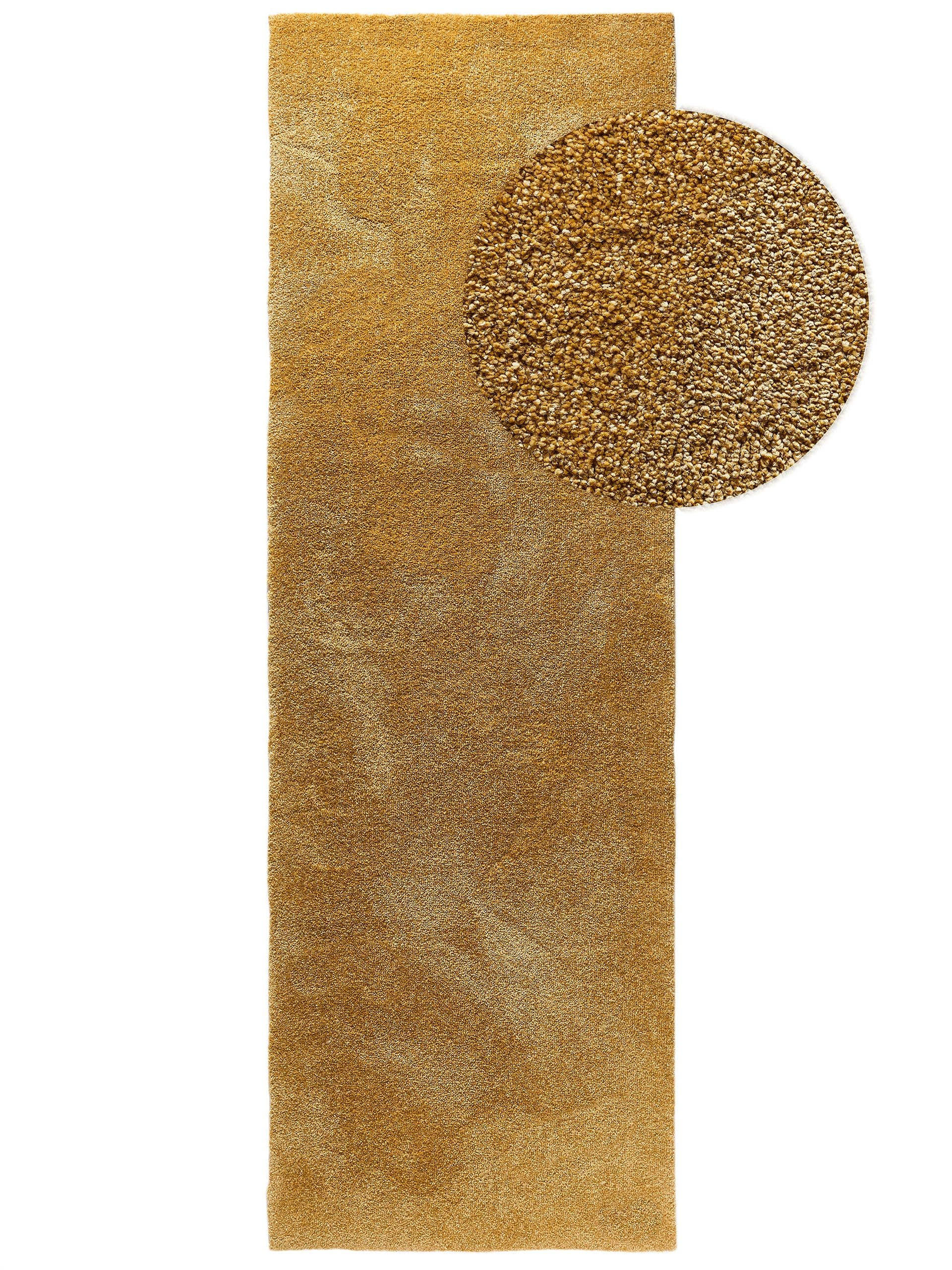 HOCHFLORTEPPICH Melvin waschbar 80/250 cm - Gelb, Kunststoff (80/250cm) - benuta Nest