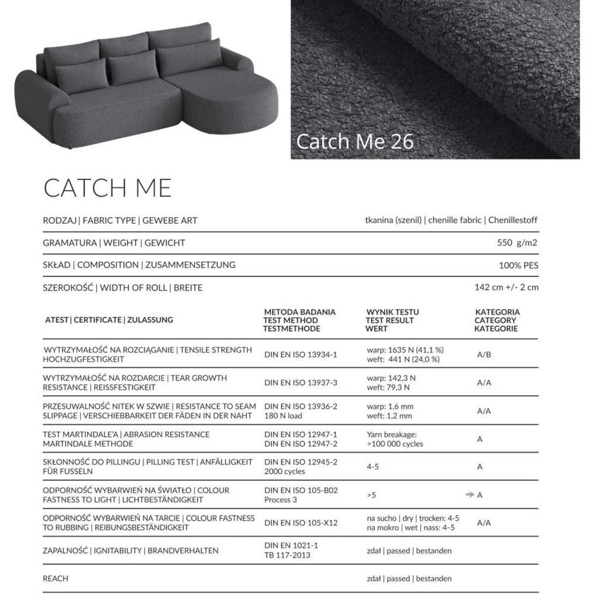 ECKSCHLAFSOFA Bari links dunkelgrau - Dunkelgrau/Schwarz, Textil (276/158cm) - Beautysofa