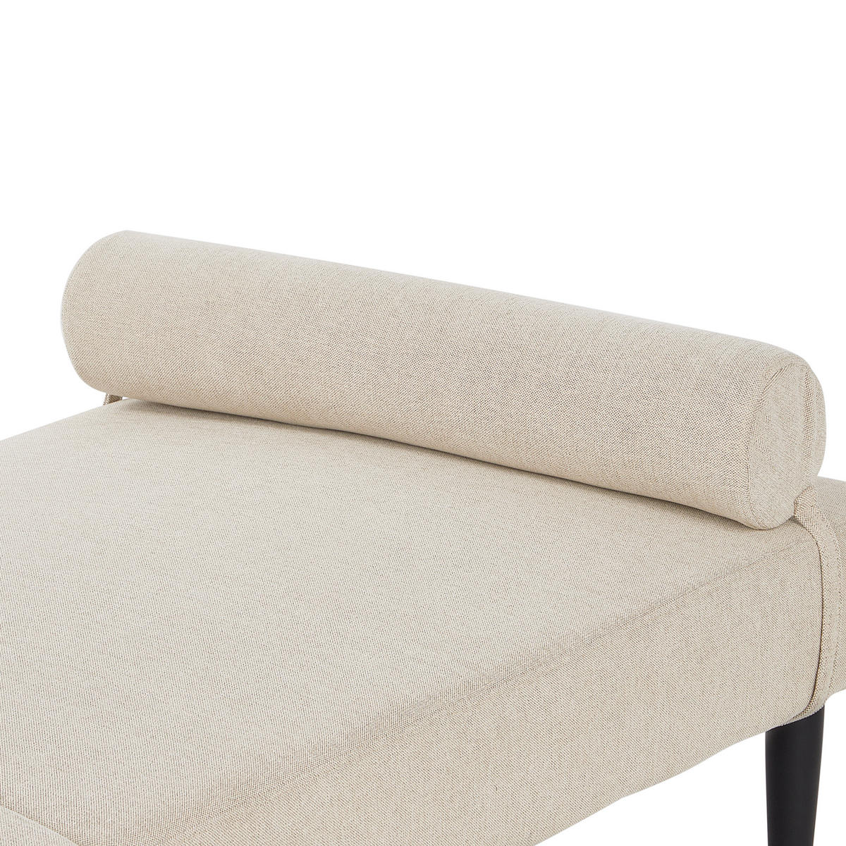 ČALOUNĚNÉ LEHÁTKO CHAISE LONGUE Látka Béžové Mauriac - béžová, textil (74/40/180cm) - Beliani