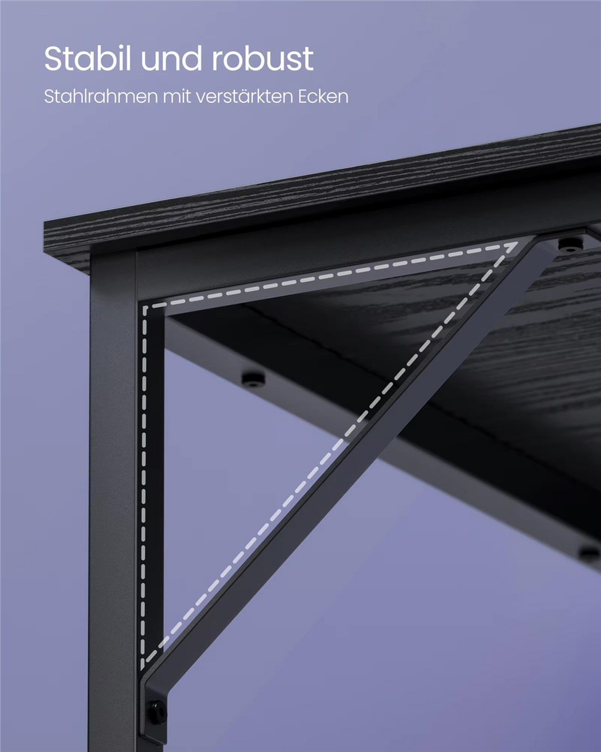 SCHREIBTISCH 120/60/76 cm Computertisch Schwarz Industrie Design - Schwarz, Metall (120/60/76cm) - Kaket