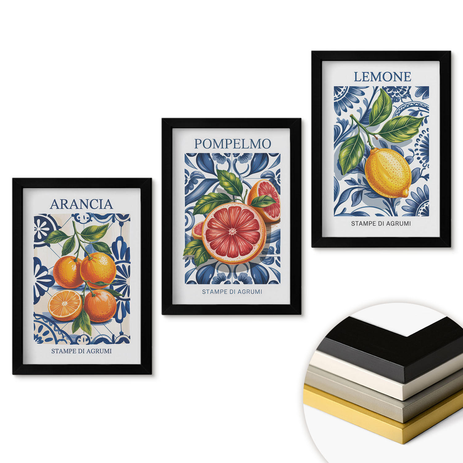 ArtPrintCave Wandbilder Schwarz 20x30 cm
