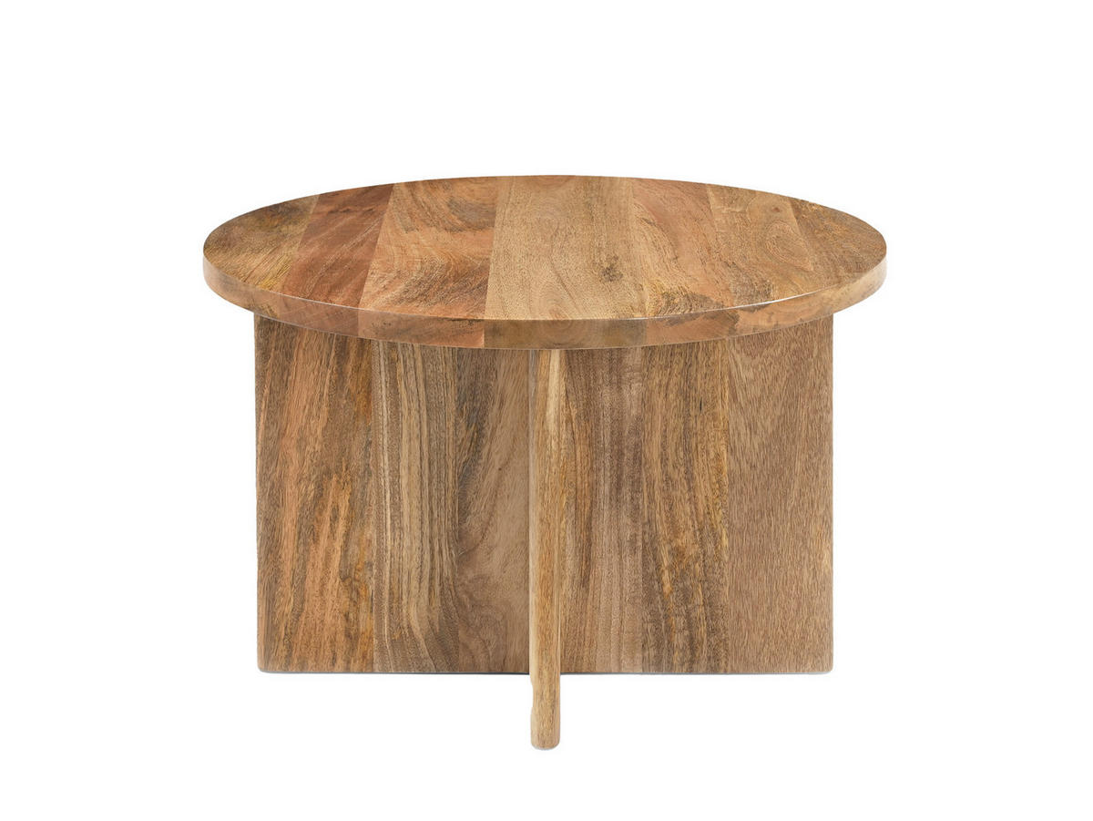 COUCHTISCH Jade Mangoholz Natur Natur - Naturfarben, Holz (60/60/38cm)