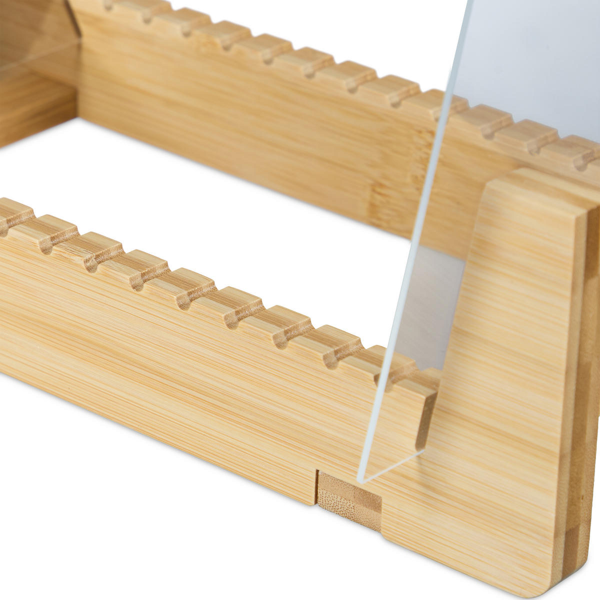SCHALLPLATTENSTÄNDER - Multicolor, Holz/Kunststoff (37.5/21/19cm) - Relaxdays
