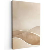 LEINWANDBILD Beige - Natur - Abstrakt - Modern 40x60 cm - Beige, Textil (40/60cm) - MuchoWow