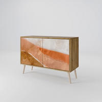 SIDEBOARD SANDHILLS SPLENDOUR, Eicheneffekt, 111x42x77,5 cm, 2 Türen - Eichefarben/Buchefarben, Holzwerkstoff/Buchenholz (111/77.5/42cm) - SpaceRebels