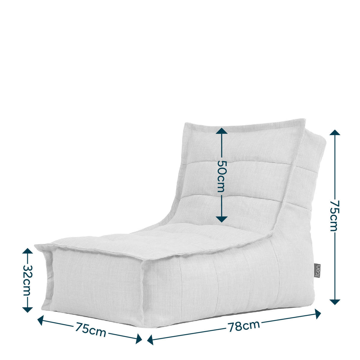 OUTDOORSITZSACK Skandi - Grau, Kunststoff/Textil (75/75/96cm) - icon