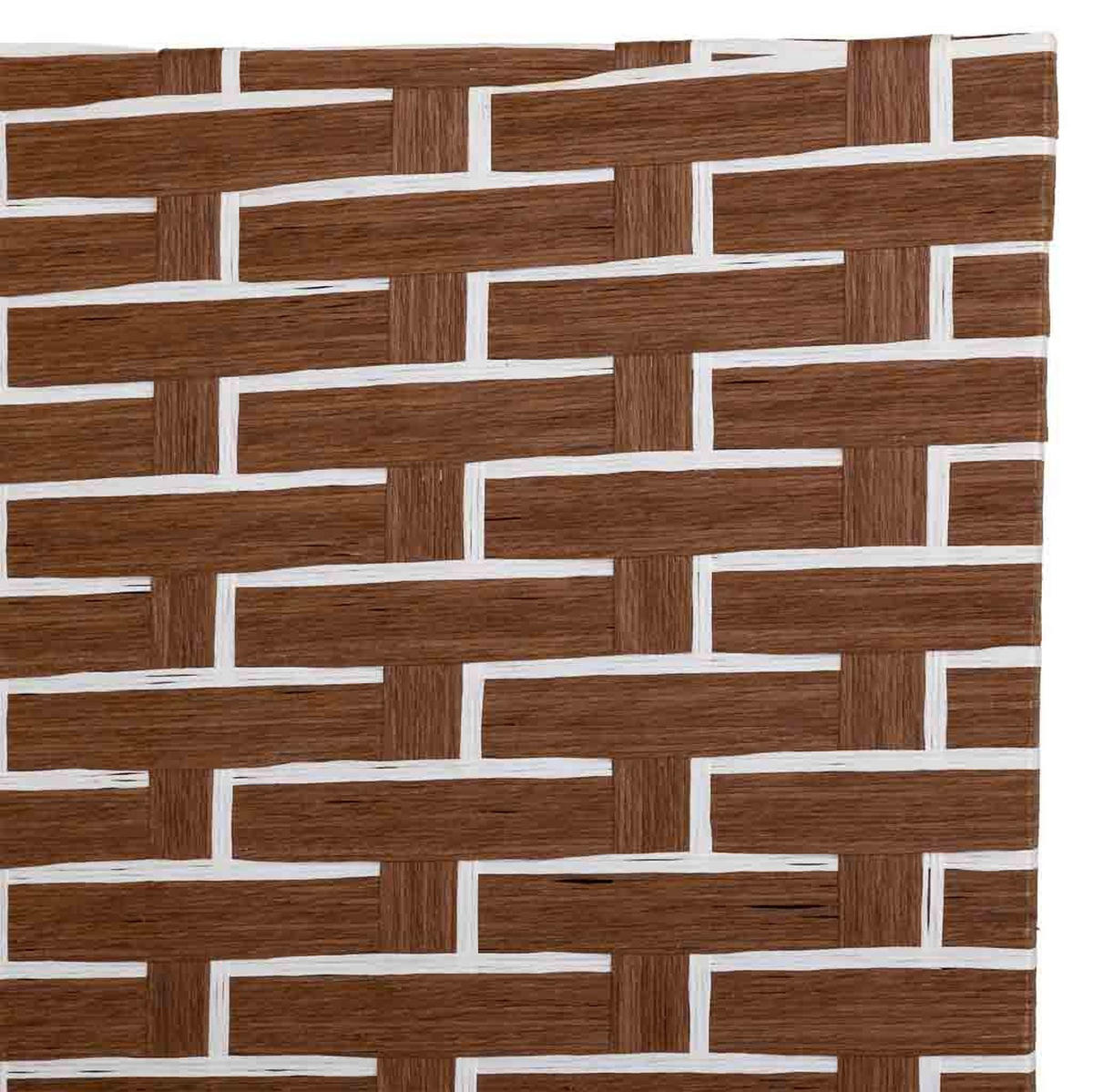 PARAVENT aus geflochtenem Papier mit 4 PANEELE, 3x180cm - Rotbraun, Papier (200/180/3cm) - Wanderlust