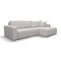 ECKSOFA Luna XL mit Schlaffunktion und Bettkasten Cord-Stoff (Beige) - Beige, Textil (274/142cm) - VENASI MÖBEL