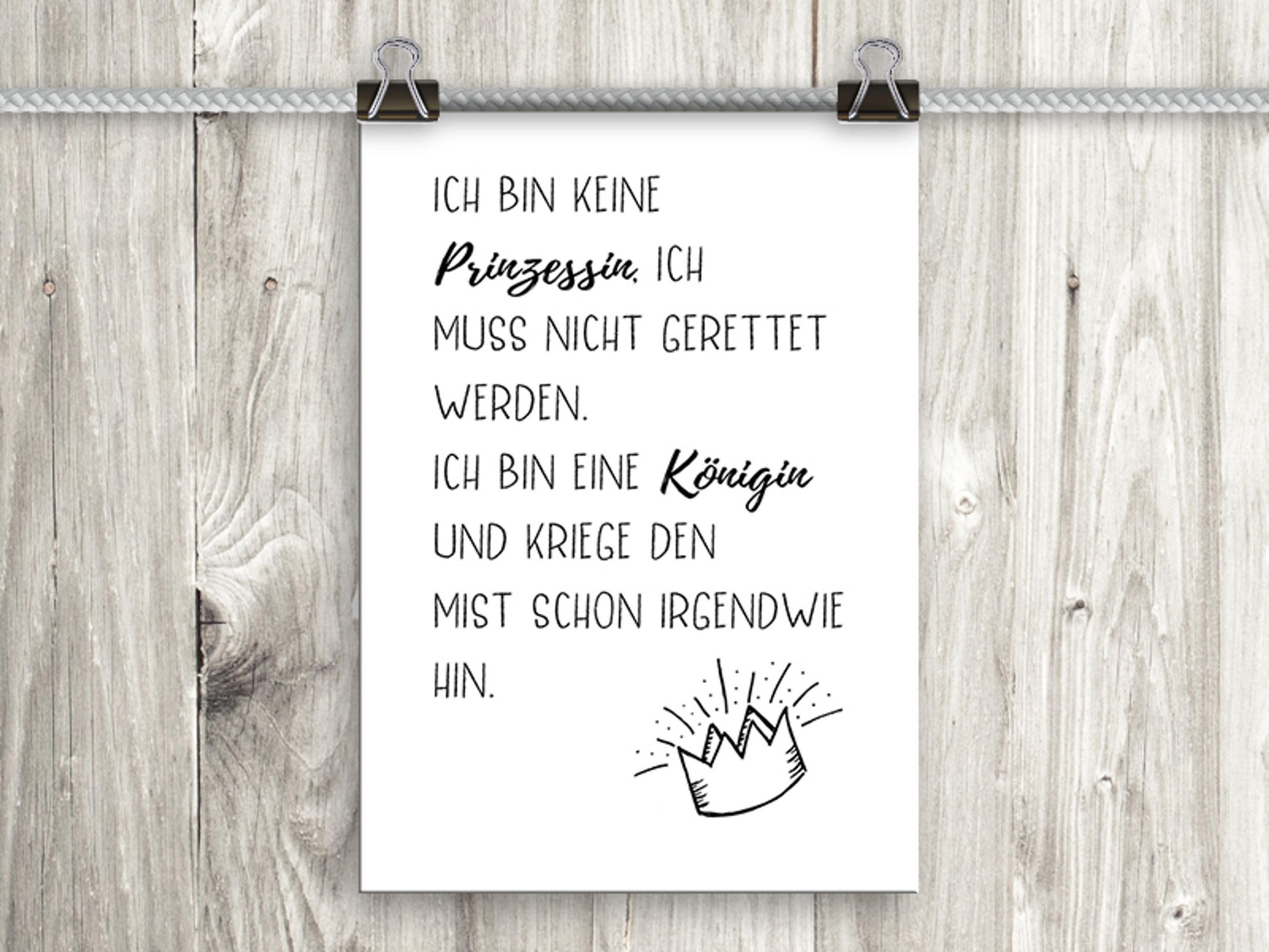 POSTER DIN A4 21x29,7 cm witziger Spruch schwarz weiß - Weiß, Papier (21/29.7/2cm) - artissimo