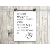 POSTER DIN A4 21x29,7 cm witziger Spruch schwarz weiß - Weiß, Papier (21/29.7/2cm) - artissimo