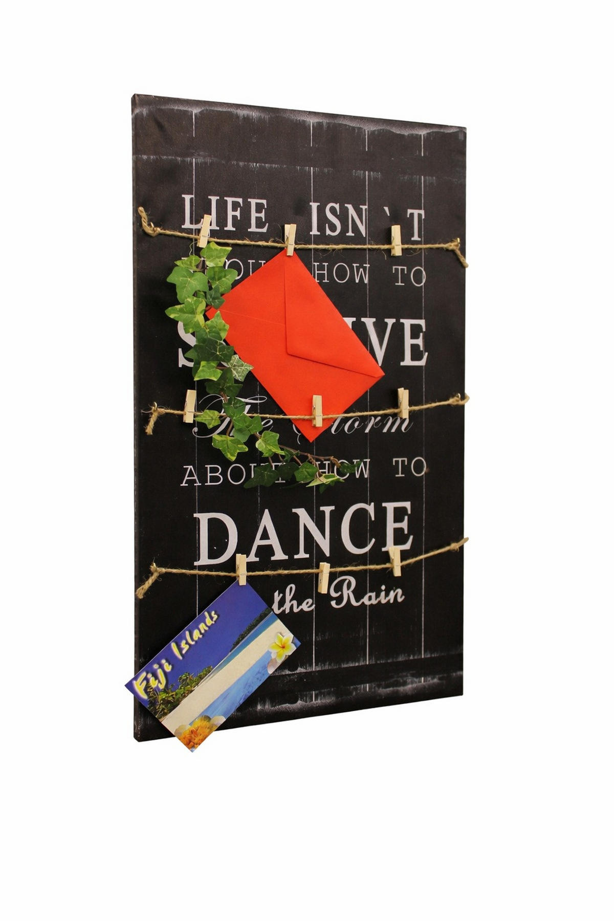 MEMOBOARD Schwarz 39/1,5/68 cm - Schwarz, Holz (39/68/1.5cm)