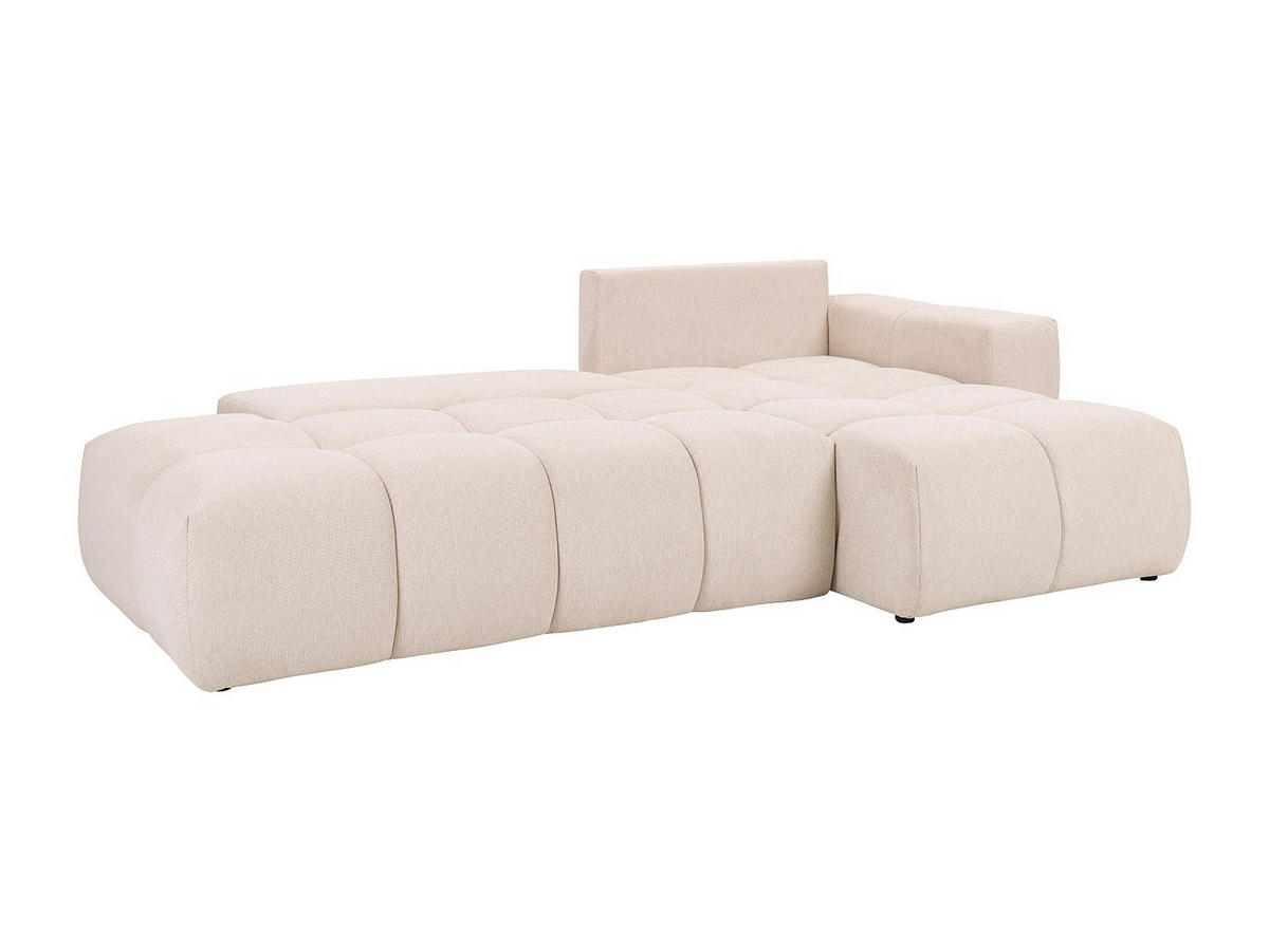 ECKSOFA mit Schlaffunktion - Ecke rechts - Stoff - Beige - TRIMALDI - Beige, Textil (182/294cm) - Vente-Unique