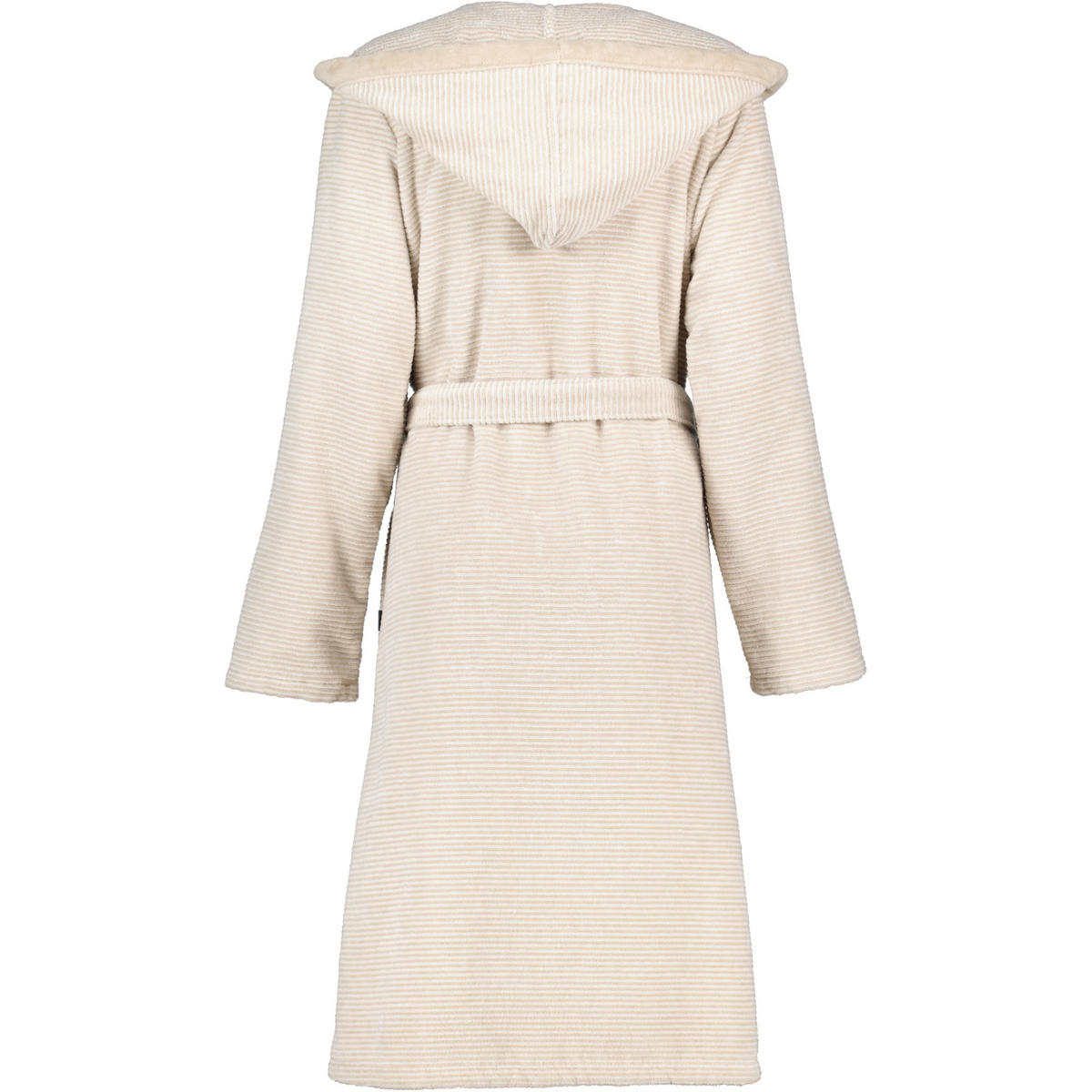 BADEMANTEL DAMEN KAPUZE TWO-TONE 6425 NATUR - 33 - Beige, Textil (Mnull) - Cawoe