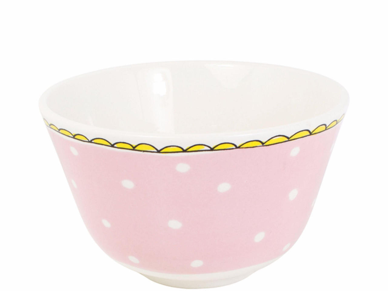 SCHALE Punkt in Rosa - Ø 14cm - Multicolor, Keramik (14.3/9/14.3cm) - Blond Amsterdam