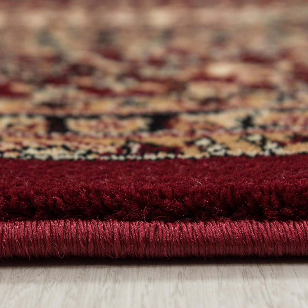 ORIENTTEPPICH Kurzflor Polypropylen saugroboter Wohnzimmer Rot Rechteckig 240x340 - Rot, Textil (240/340cm) - KADIMA DESIGN
