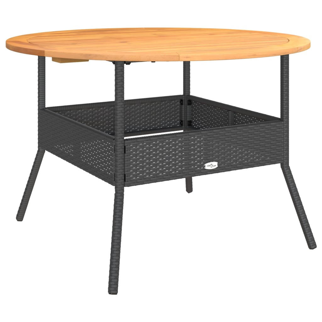 GARTENTISCH Finnsw 2/71/110 cm - Schwarz, Naturmaterialien (110/2/71cm) - ZMH