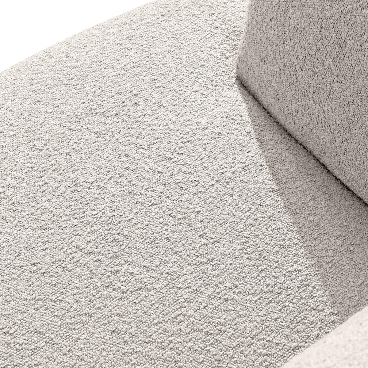 EINZELSOFA VIRA, Weiß, Bouclé - Schwarz/Weiß, Holz/Holzwerkstoff (210/84/100cm) - KONSIMO®