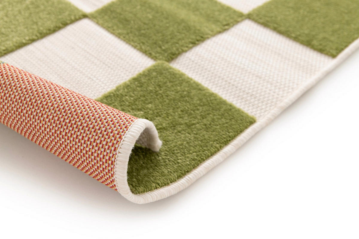 TEPPICH für Innen und Außen mit Skulptureffekt grün - Grün, Textil (120/170cm) - AFK Living