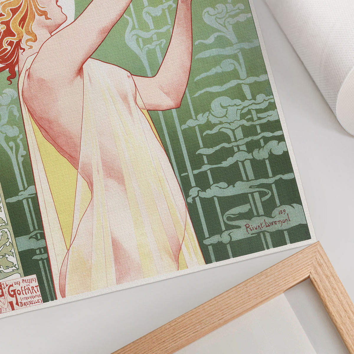 POSTER - 21x29 cm - Privat Livemont - Absinth Robette - Grün, Textil (21/29.7/0.1cm) - TULUP