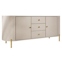 SIDEBOARD Sepiroz 180 2D3SZ - Sandfarben/Goldfarben, Holzwerkstoff/Metall (178/79/43cm) - MIRJAN24