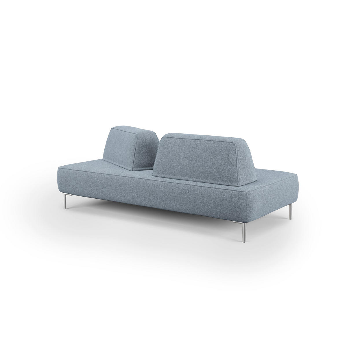 LINEARSOFA Newton - Blau, Textil (167/42/115cm) - Divani.store