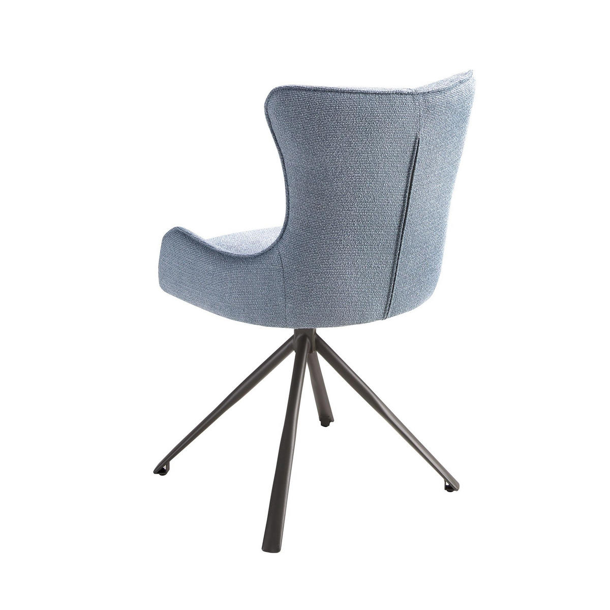 ANGEL Cerdá Drehstuhl 4204, blauer Stoff, 180° Drehfunktion - Blau/Dunkelgrau, Kunststoff/Textil (55/86/63cm) - ANGEL CERDA
