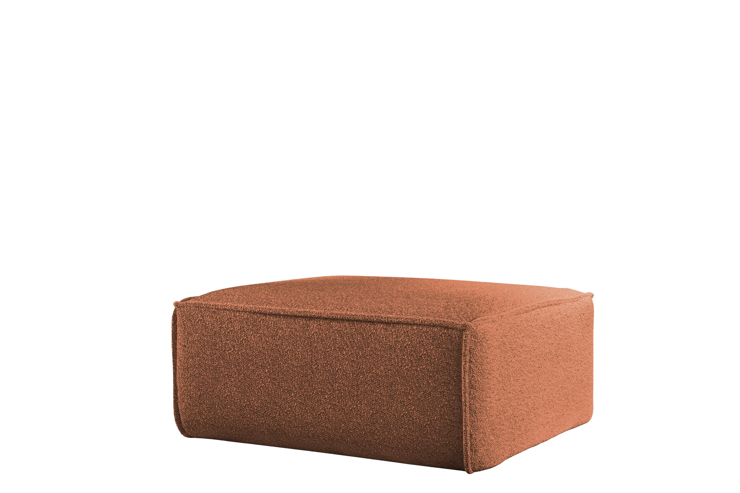 Fun Möbel Polsterhocker Rotbraun 105x40x105 cm