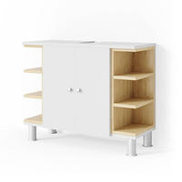 WASCHBECKENUNTERSCHRANK Aquis Weiß 79.6 x 64 cm - Weiß, Holzwerkstoff (79.6/64/32cm) - Vicco