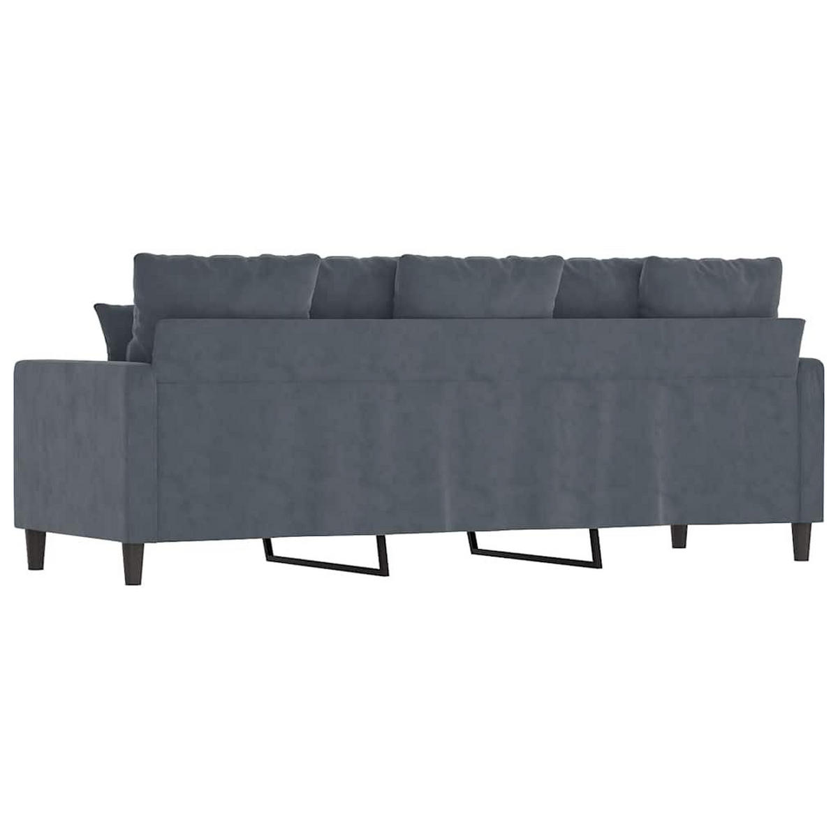 3-SITZER-SOFA Ebersbach - Dunkelgrau, Naturmaterialien (198/80/77cm) - Nettlife