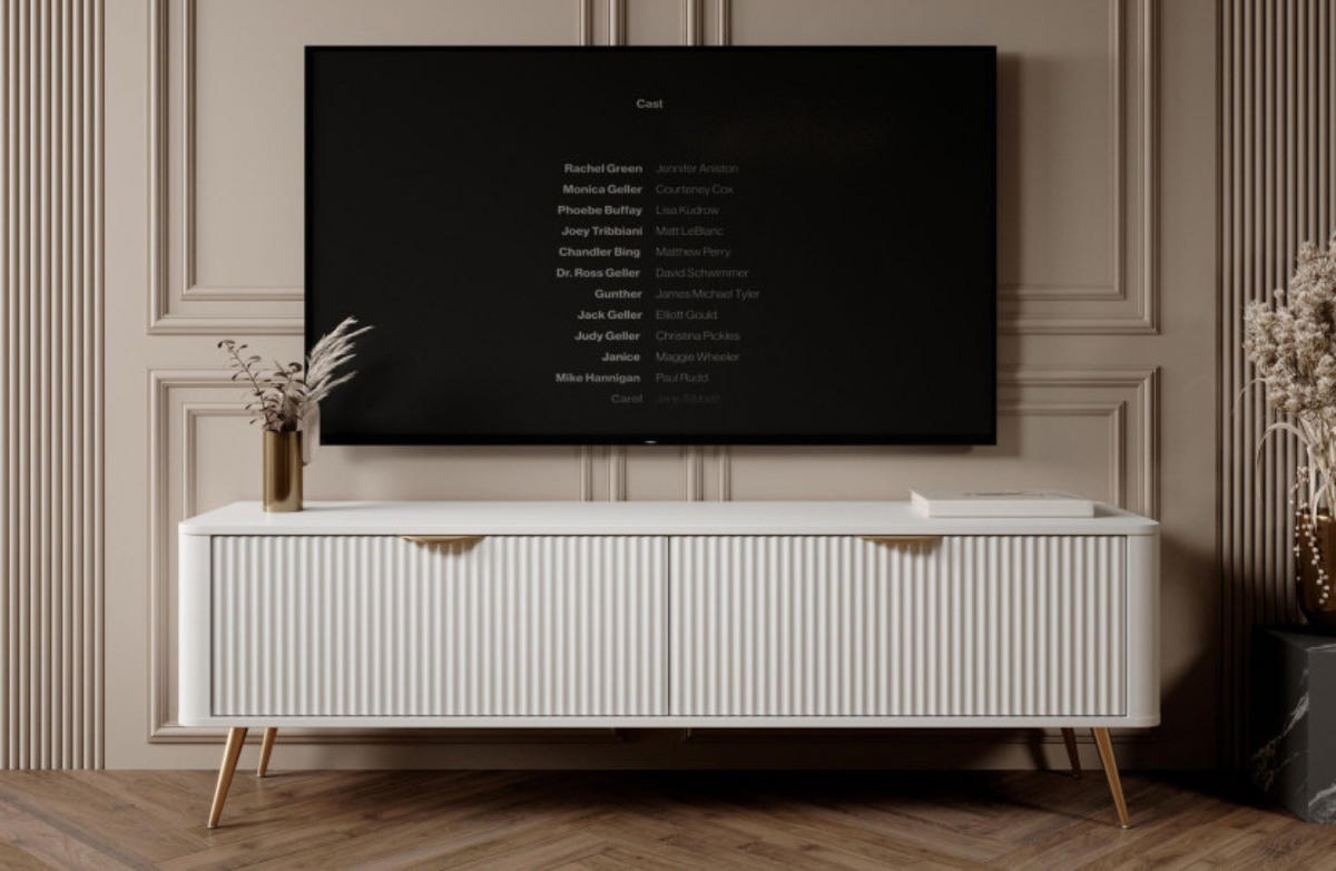 TV-SCHRANK Weiss Rtv - Weiß, Holzwerkstoff (163.2/51.2/38cm) - Sepro Meble