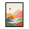 POSTER Rio Und Sol - Berge A4 Rahmenlos - Klar, Papier (29.7/5/21cm) - Nacnic