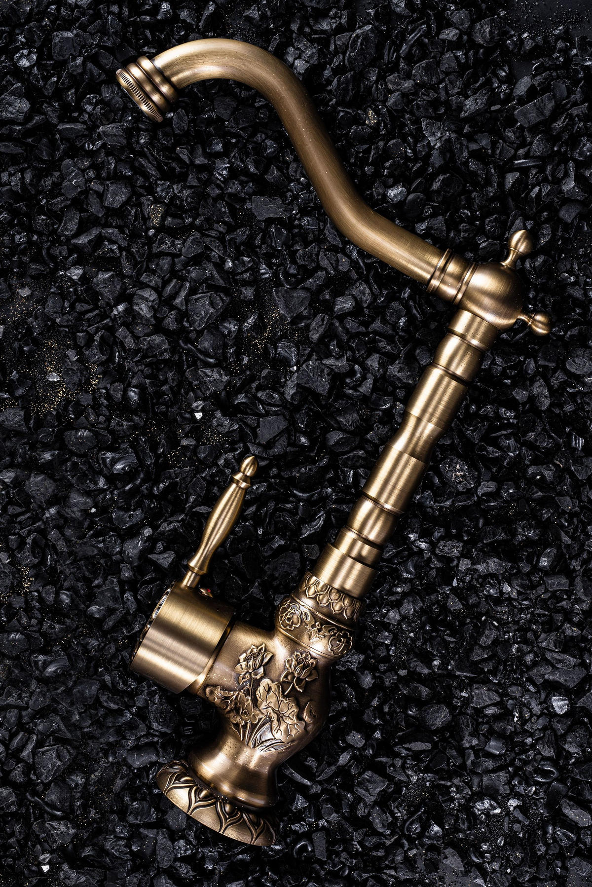 KÜCHENARMATUR Waschbeckenarmatur Rea Venice Antique Bronze - Braun, Metall (10/32/23cm) - REA