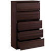 KOMMODE bella5 - Wengefarben, Holzwerkstoff (70/121/35cm) - roe furniture
