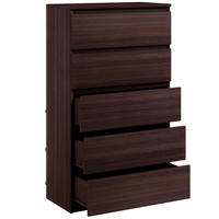 KOMMODE bella5 - Wengefarben, Holzwerkstoff (70/121/35cm) - roe furniture