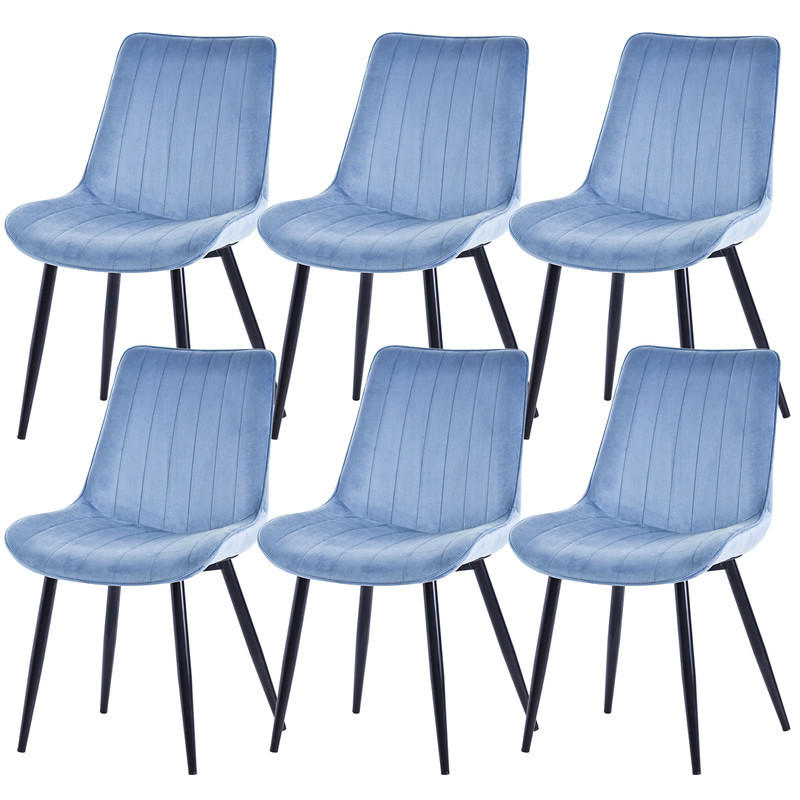 Homavo Stuhl-Set Blau 53x88x62.5 cm
