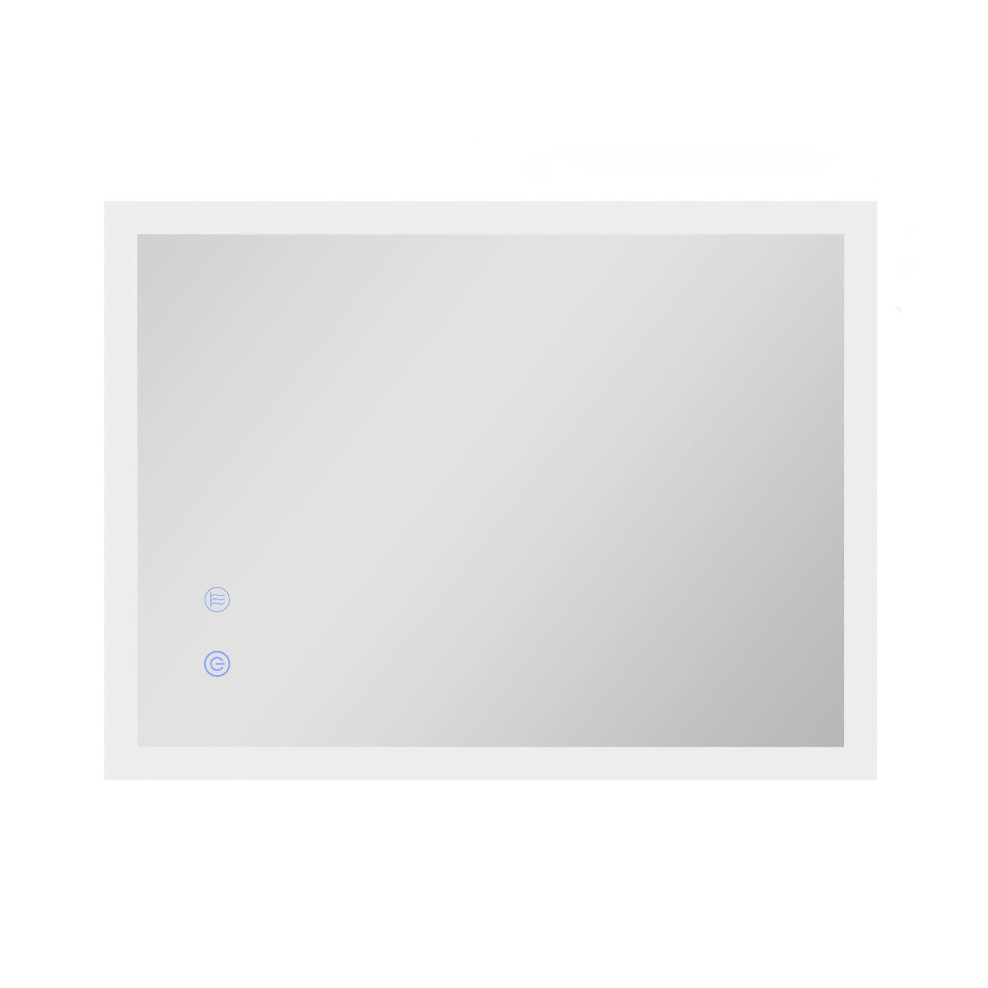 BADEZIMMERSPIEGEL DE-15125 mit 3 LED-Farben und dimmbarer Helligkeit Silber - Transparent, Glas (60/3/80cm) - ComfortXL