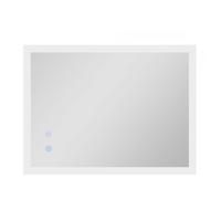 BADEZIMMERSPIEGEL DE-15125 mit 3 LED-Farben und dimmbarer Helligkeit Silber - Transparent, Glas (60/3/80cm) - ComfortXL