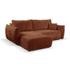 ECKSOFA HALLORA - Rust (Tilia 52) - Rostfarben, Holzwerkstoff (257/177cm) - Möblo