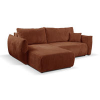 ECKSOFA HALLORA - Rust (Tilia 52) - Rostfarben, Holzwerkstoff (257/177cm) - Möblo