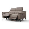 RELAXSOFA FIERO 2-Sitzer mit 2 Relaxfunktionen, taupe - Taupe/Schwarz, Holzwerkstoff/Textil (170/82/103cm) - Courtois Laville