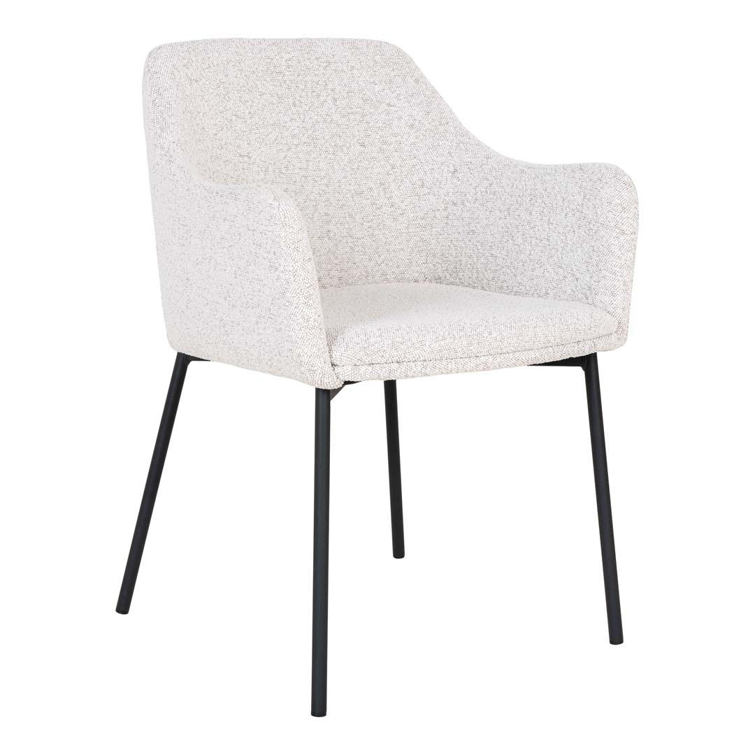 ESSZIMMERSTUHL weiß - Weiß, Textil/Metall (57/80/56cm) - ebuy24